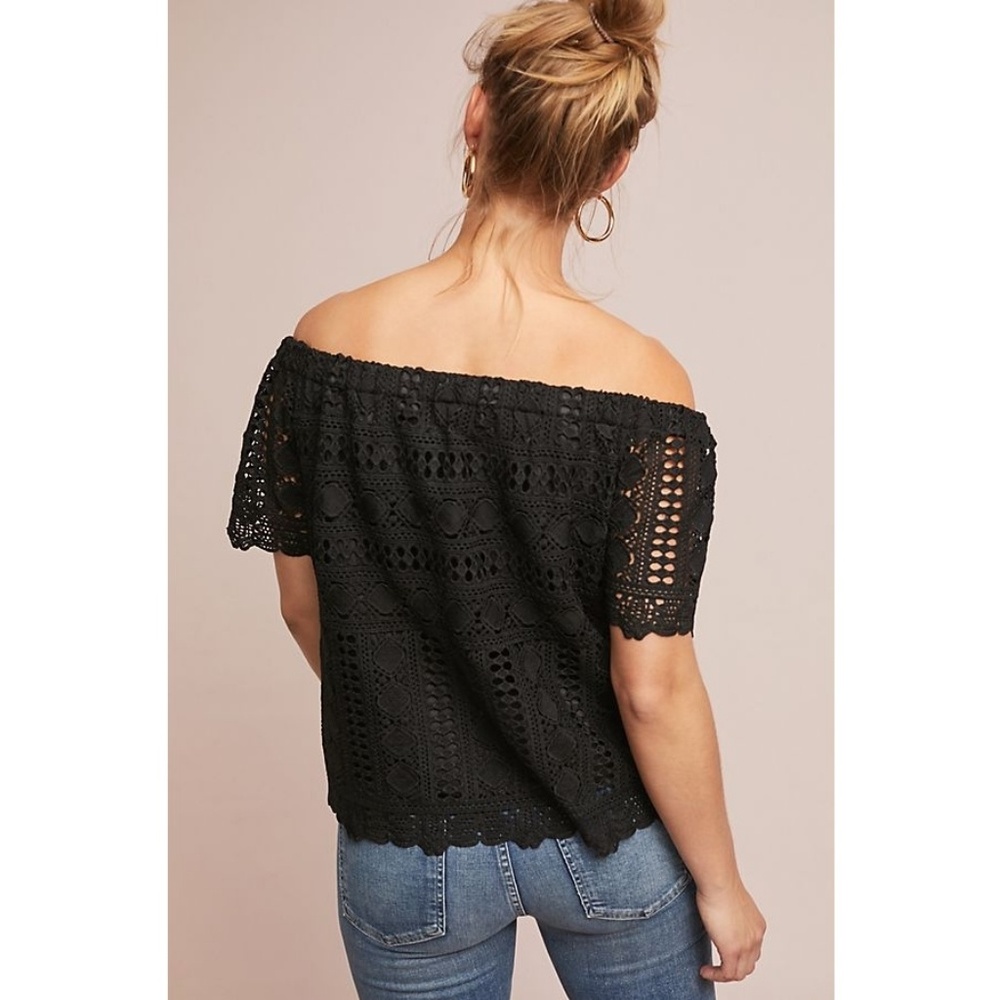 Anthropologie 🖤 Evie Off-the-Shoulder Top - Picture 2 of 3